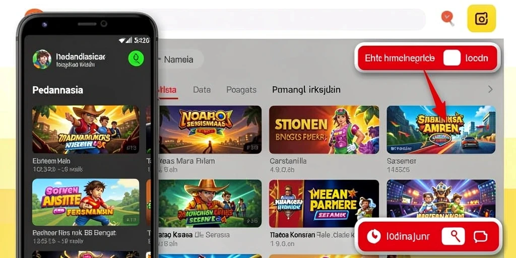 Tampilan awal yang menarik dan penuh warna.
