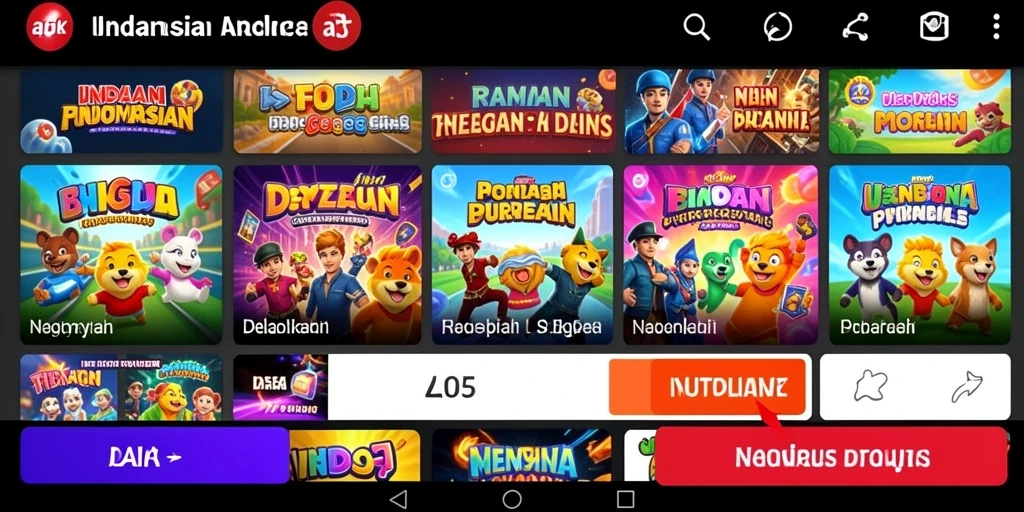 Screenshot menunjukkan tampilan utama yang menarik dari GN777.