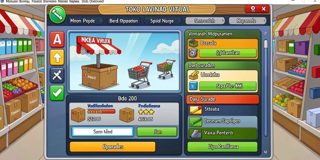 Tampilan awal permainan yang menarik dan menggugah selera.