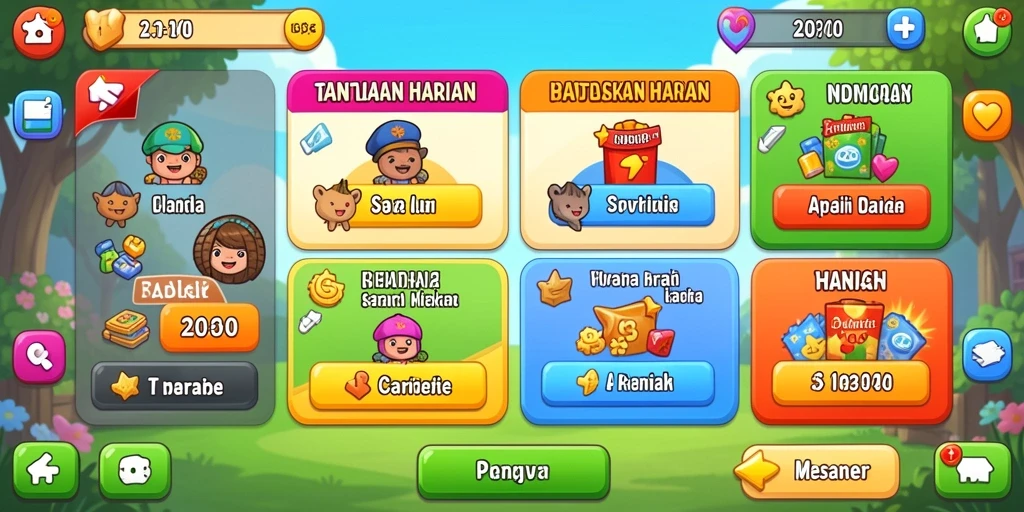 Tangkapan layar menampilkan karakter utama dalam petualangan.