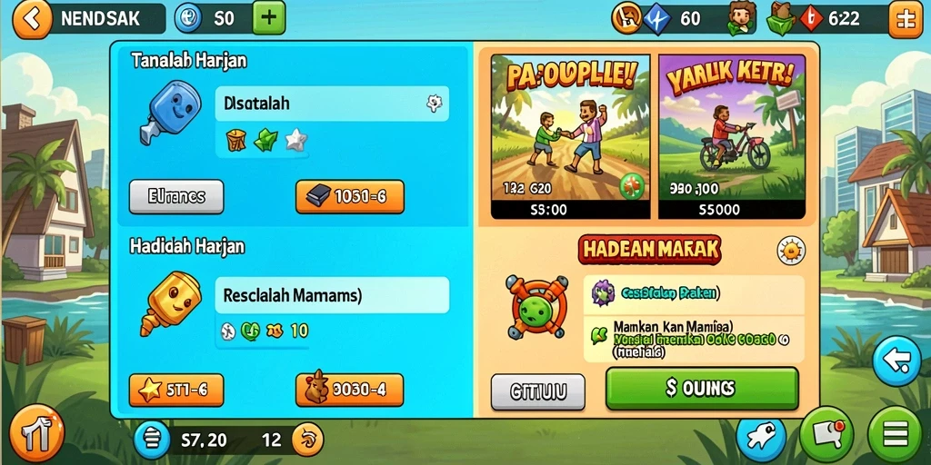 Tampilan menarik dari mesin slot dengan tema klasik.