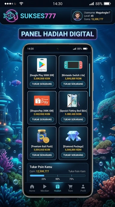 Galeri pratinjau visual sukses777 build APK resmi terbaru